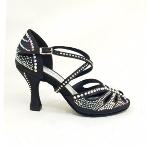 scarpe da ballo nere con strass