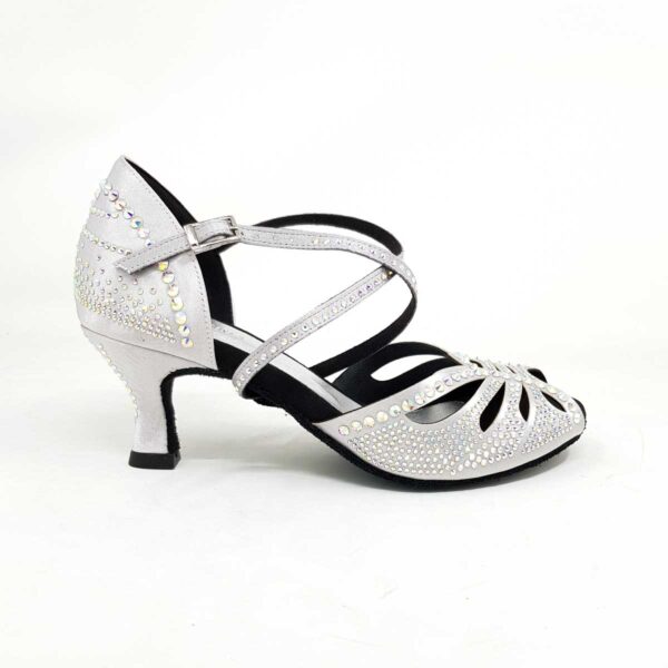 scarpe da ballo argento con brillantini
