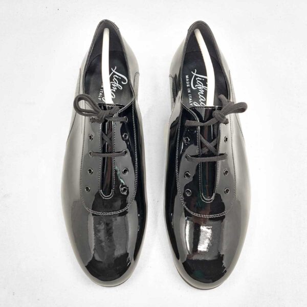 Scarpe da ballo uomo | LIDMAG art.897 vernice nera |<br><b>*SU ORDINAZIONE*</B> - immagine 2