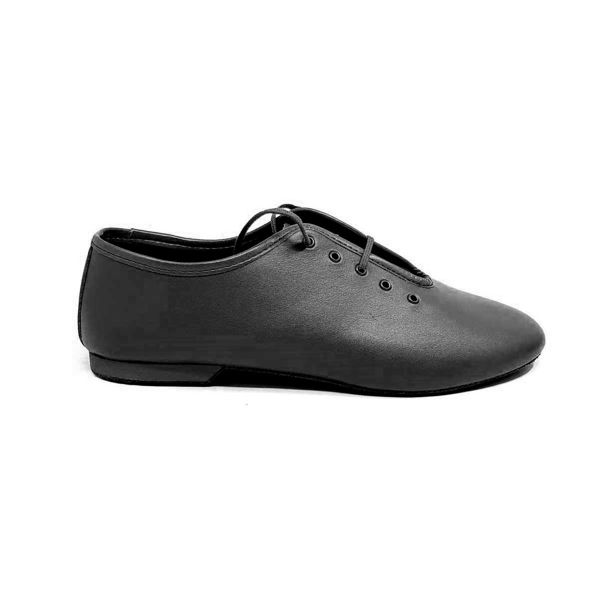 Art.J03/47 SCARPE JAZZ IN PELLE NERA // BUFALA - immagine 2