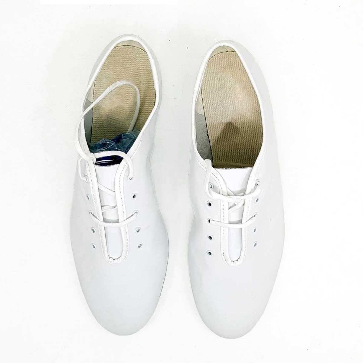 scarpe da ballo jazz Art.J03/61 in PELLE BIANCA // BUFALA - immagine 4